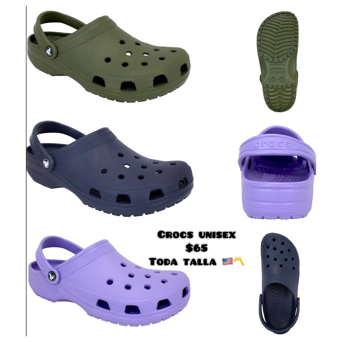 Crocs Classic unisex - tonos oscuros - Moi Compras