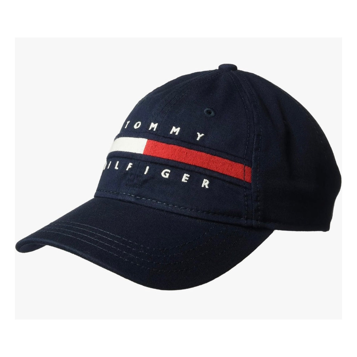 Tommy Hilfiger Gorra Ajustable de Béisbol de Algodón Avery para Hombre, Rojo varios colores