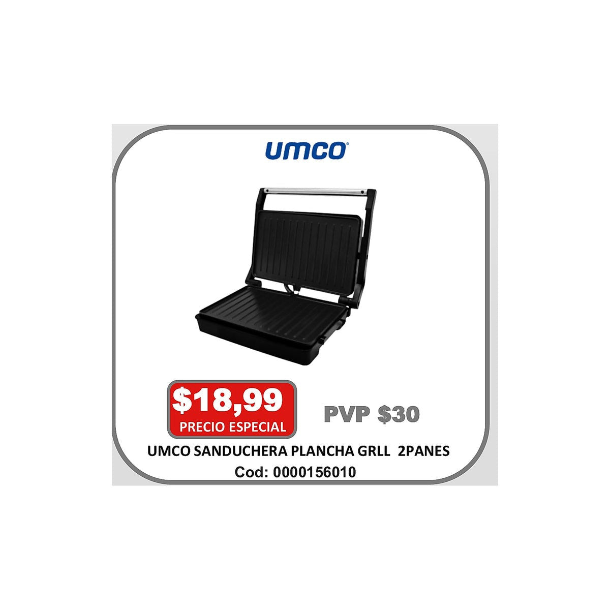 UMCO SANDUCHERA 2 PANES