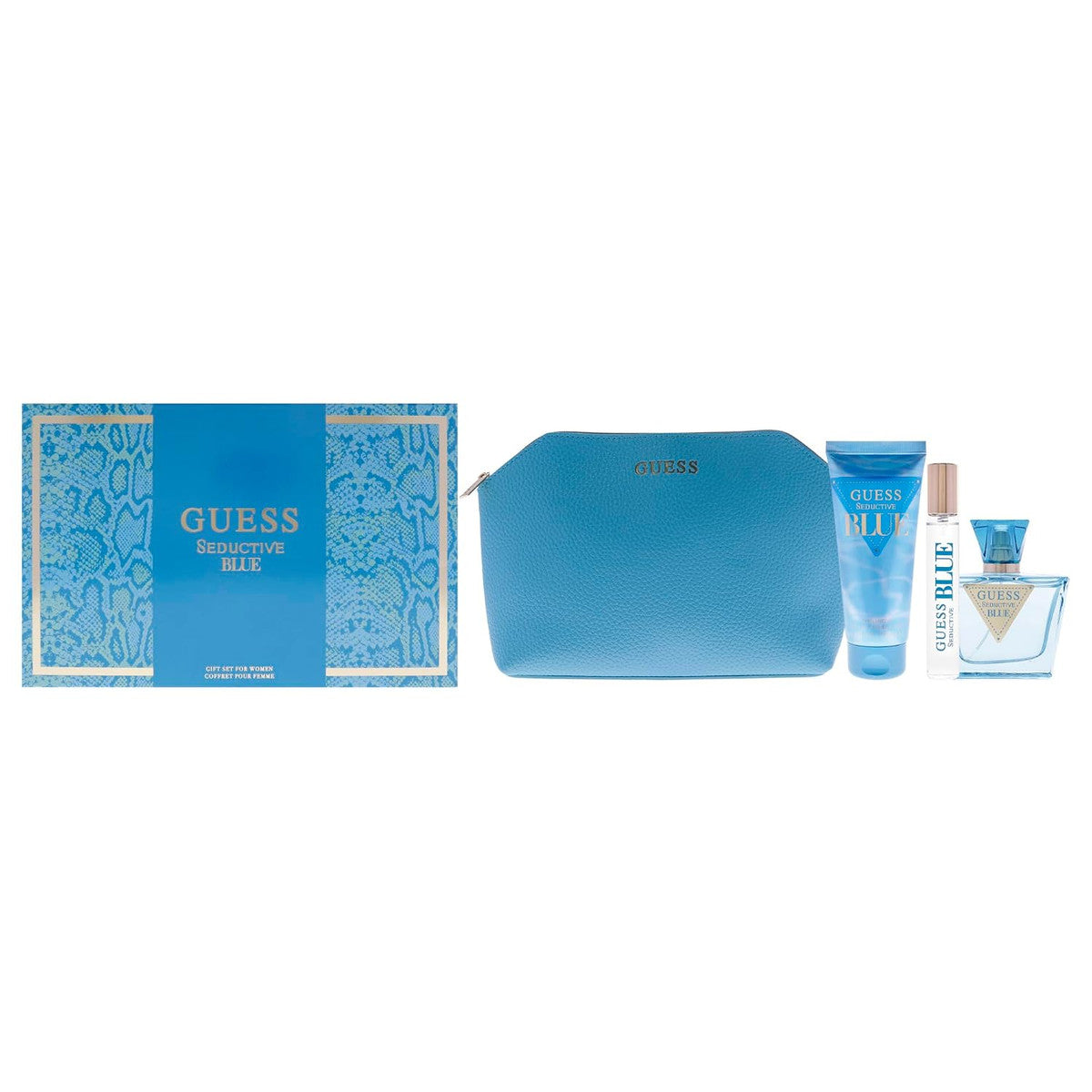 Guess Seductive Blue - Set de Regalo Mujer 4 Piezas - 2.5 onzas - 3.4 onzas