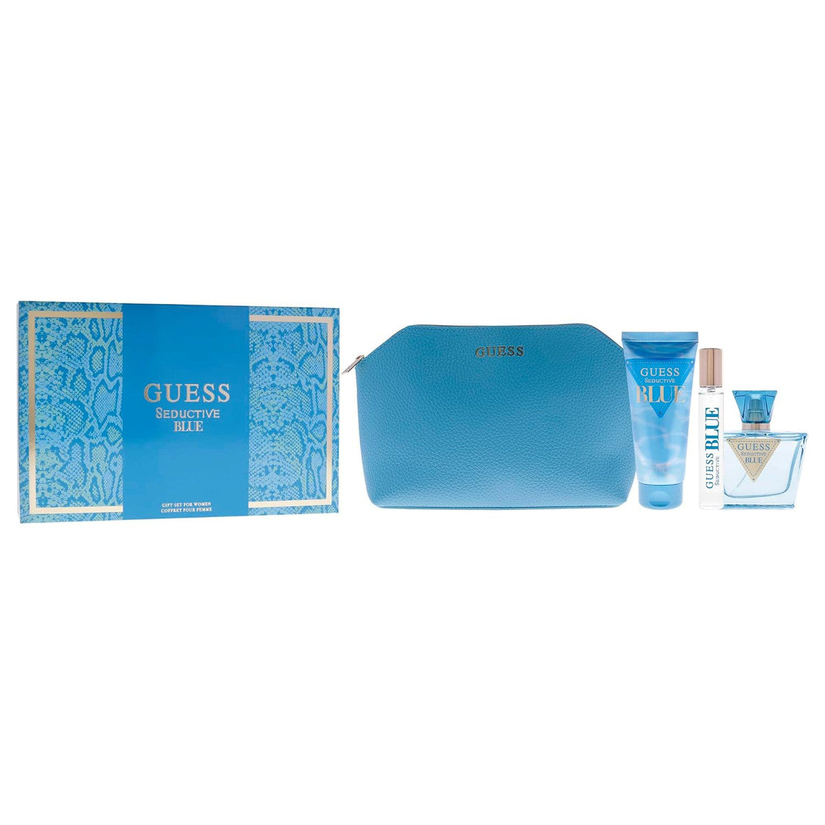 Guess Seductive Blue - Set de Regalo Mujer 4 Piezas - 2.5 onzas - 3.4 onzas