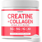 Creatina para Mujer con Colágeno y BCAA - 30 Porciones - 5 G - 5000 mg - 1000 mg