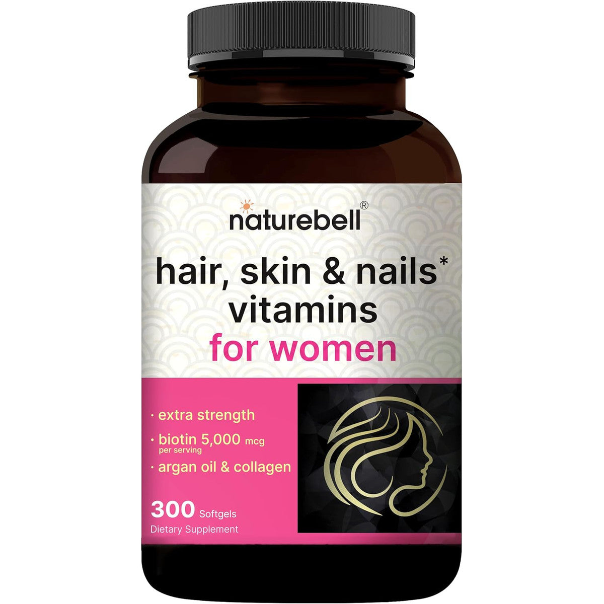 NatureBell Cabello, Piel y Uñas - 300 Cápsulas - 5000 mcg